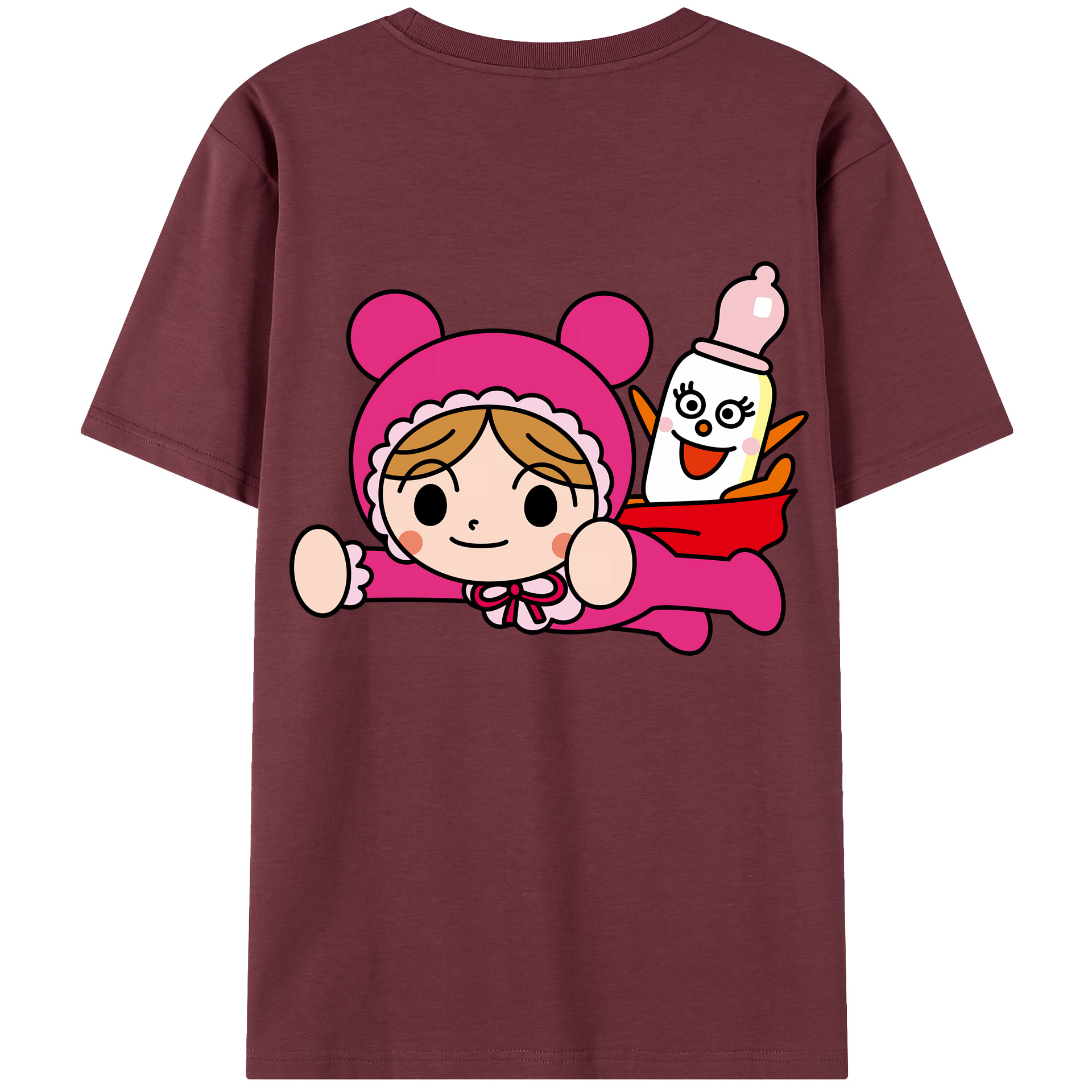 （画像用） アンパンマン Anpanman 綿100％半袖Tシャツ（背面プリント）